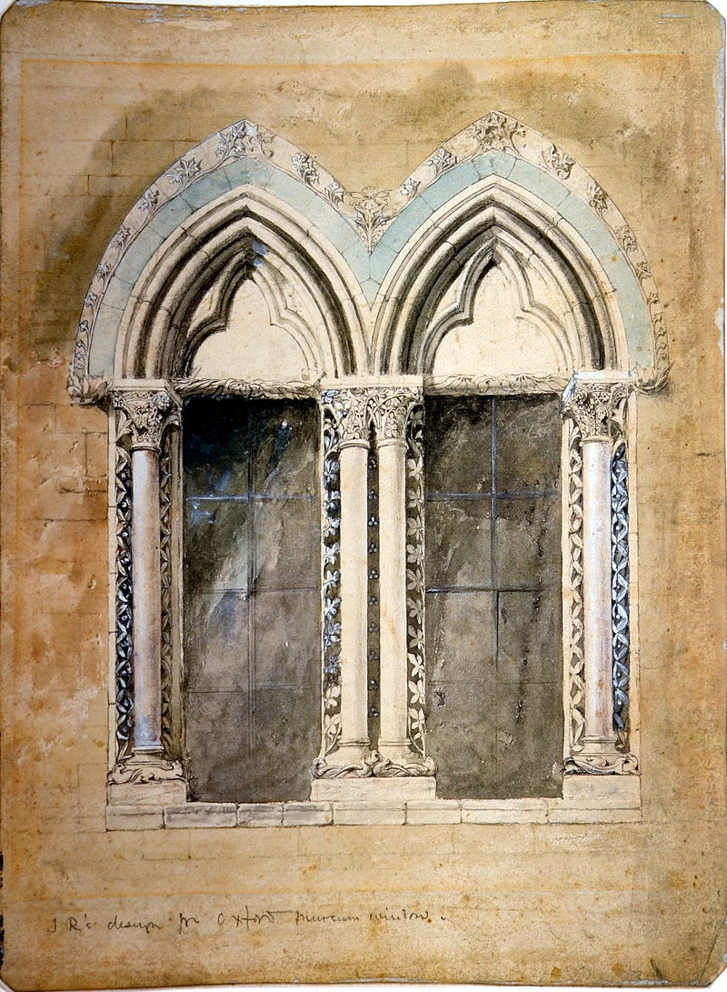 Progetto per una finestra, Oxford Museum, 1858